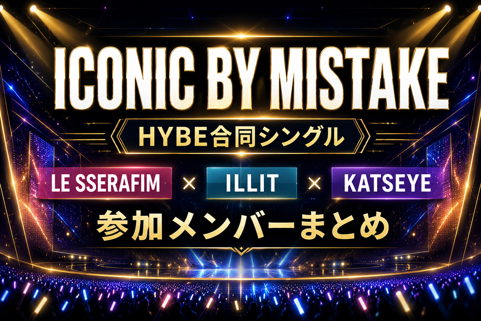【全16名】ICONIC BY MISTAKEはLE SSERAFIM・ILLIT・KATSEYE合同シングル!