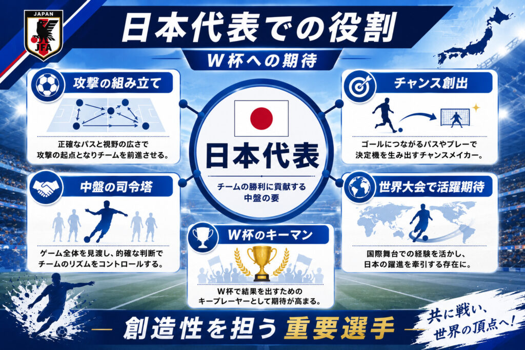 鎌田大地 日本代表での役割