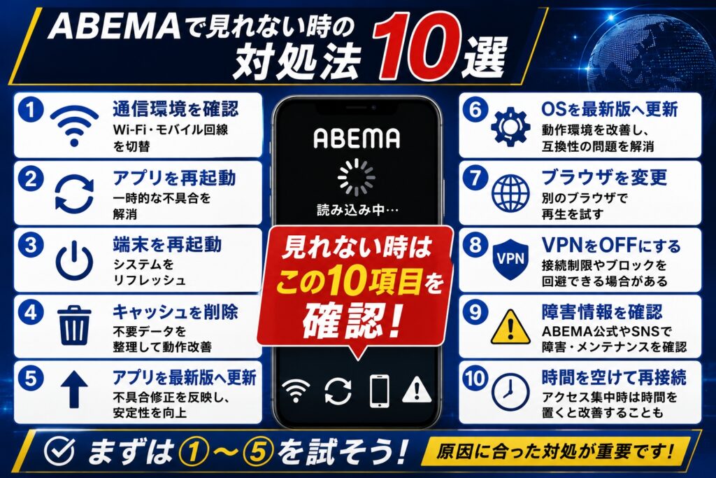 ABEMA対処法10選