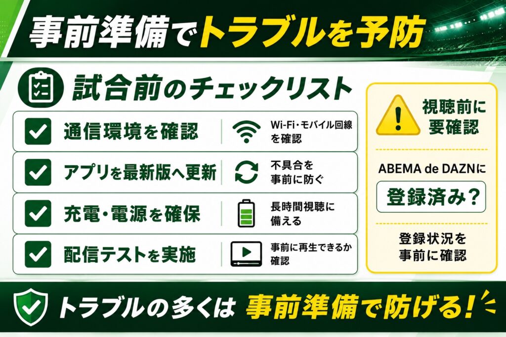 事前準備でトラブルを予防