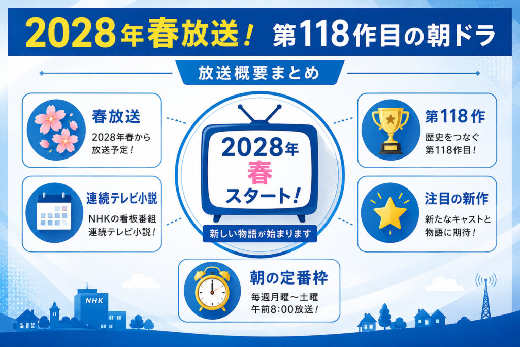 朝ドラほんのモキチ放送時期