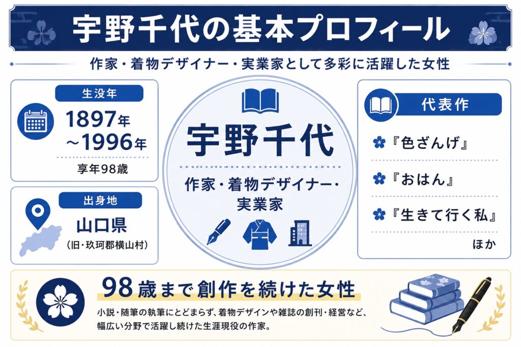 『ブラッサム』のモデルは宇野千代