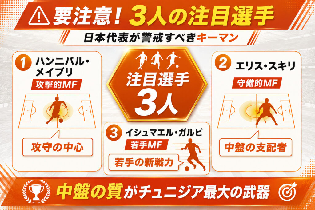 要注意！3人の注目選手