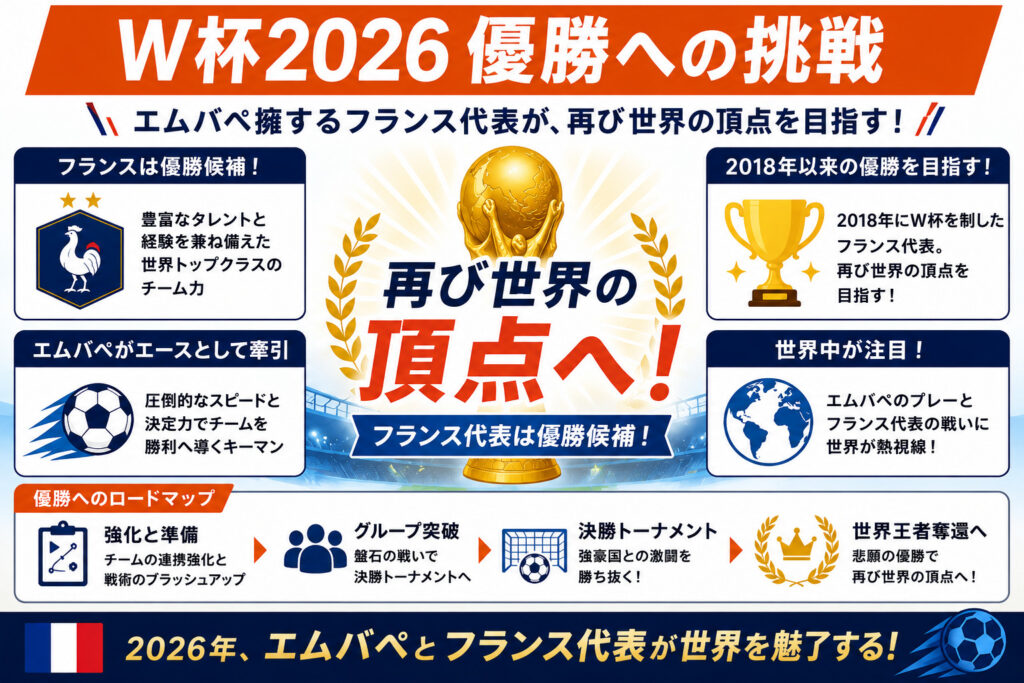W杯2026 連覇への挑戦