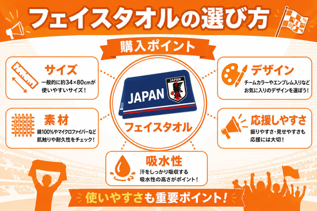 応援グッズ　フェイスタオルの選び方