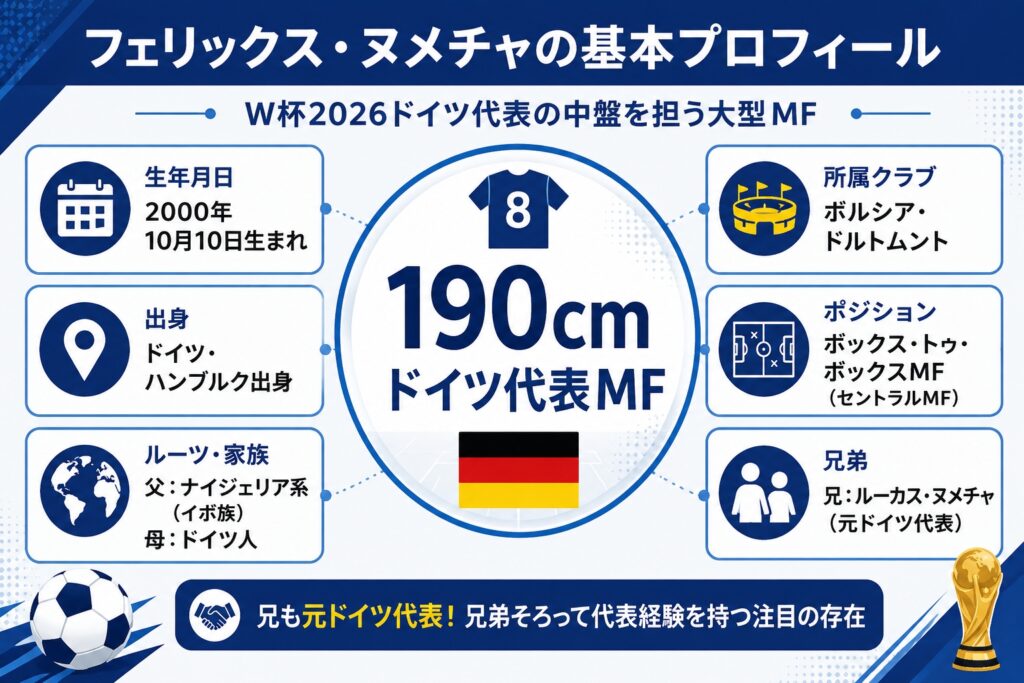 フェリックス・ヌメチャの基本プロフィール