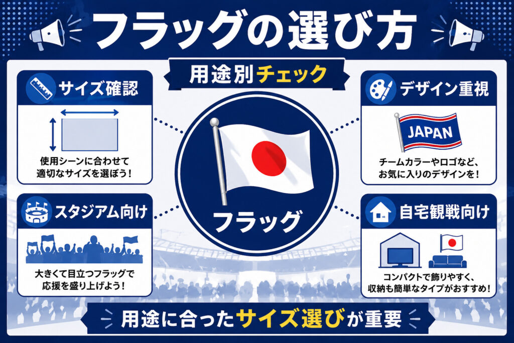 応援グッズ　フラッグの選び方