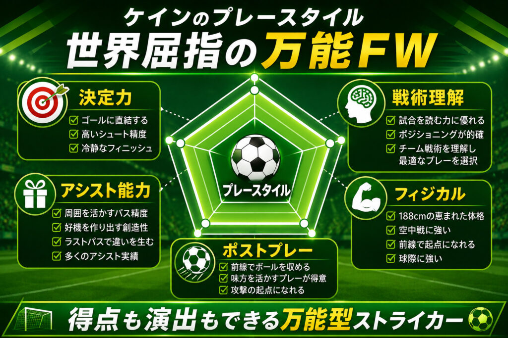 ケインのプレースタイル