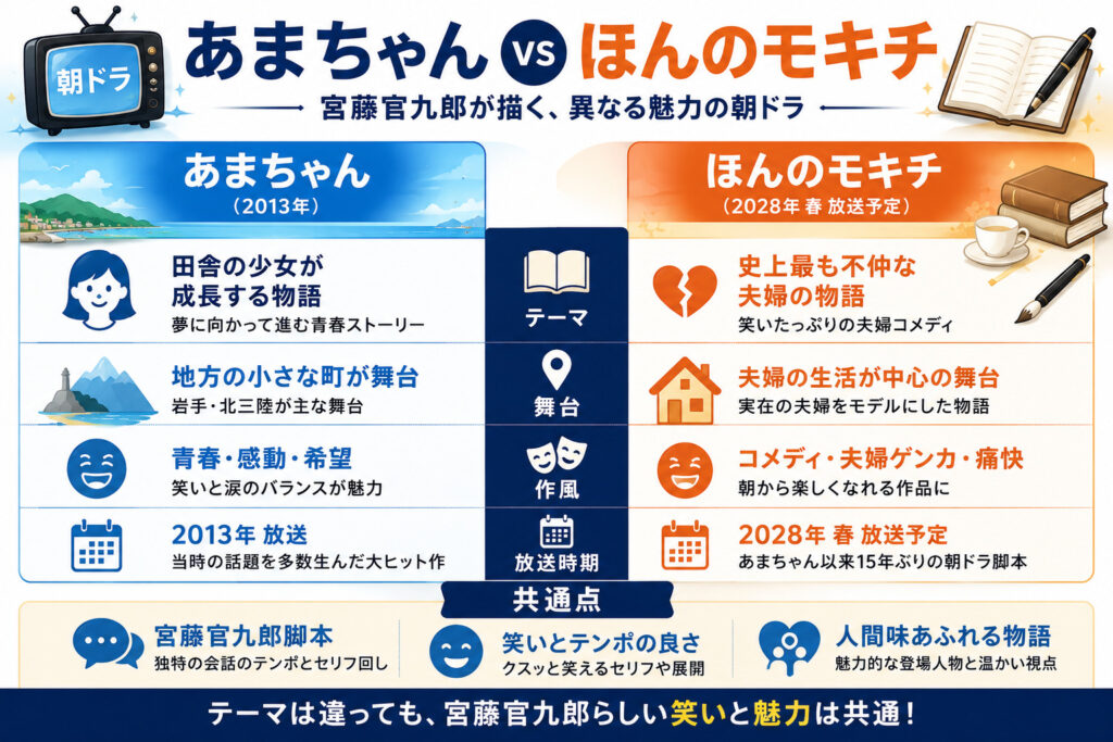 あまちゃんとの比較