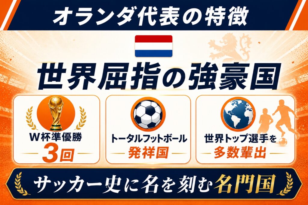 オランダ代表の特徴