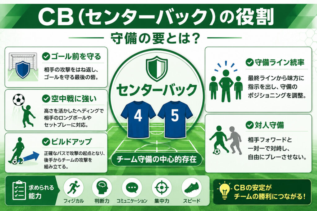 CB(センターバック)の役割