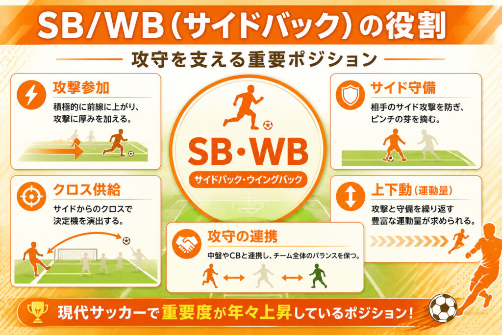 SB/WB(サイドバック)の役割