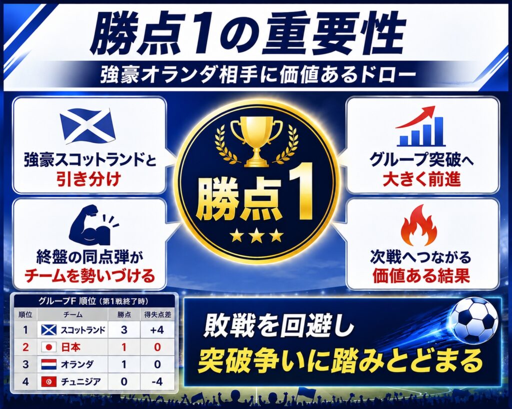 勝点1の重要性