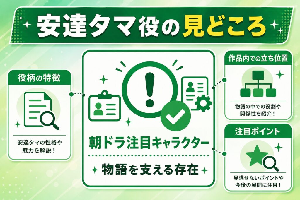 朝ドラ『風、薰る』安達タマ役の見どころ