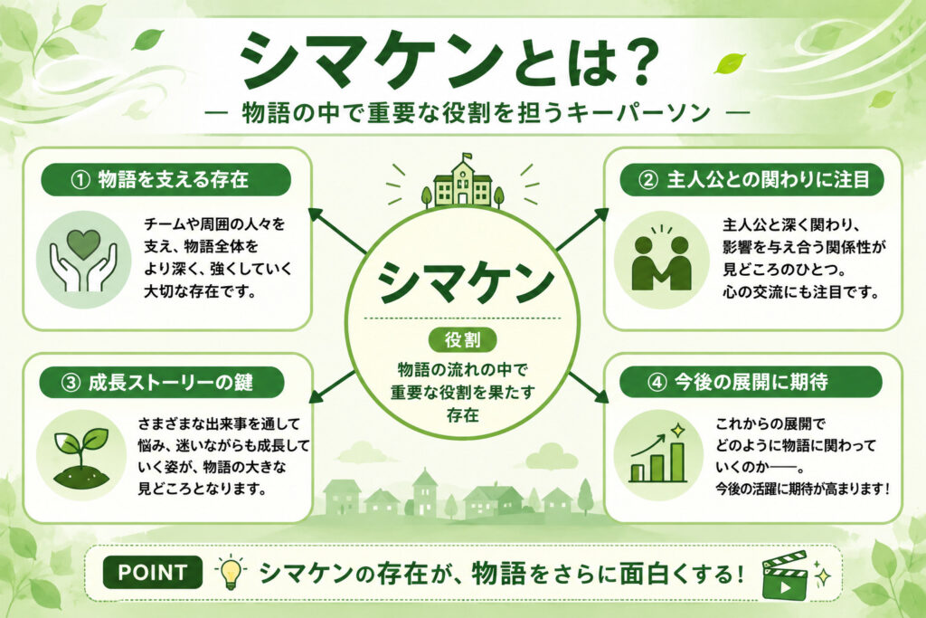 シマケンというキャラクターの役どころ