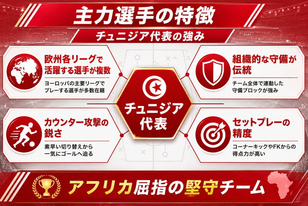 主力選手の特徴