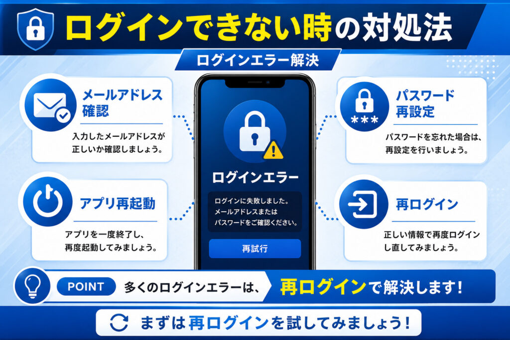 ログインできない時の対処法