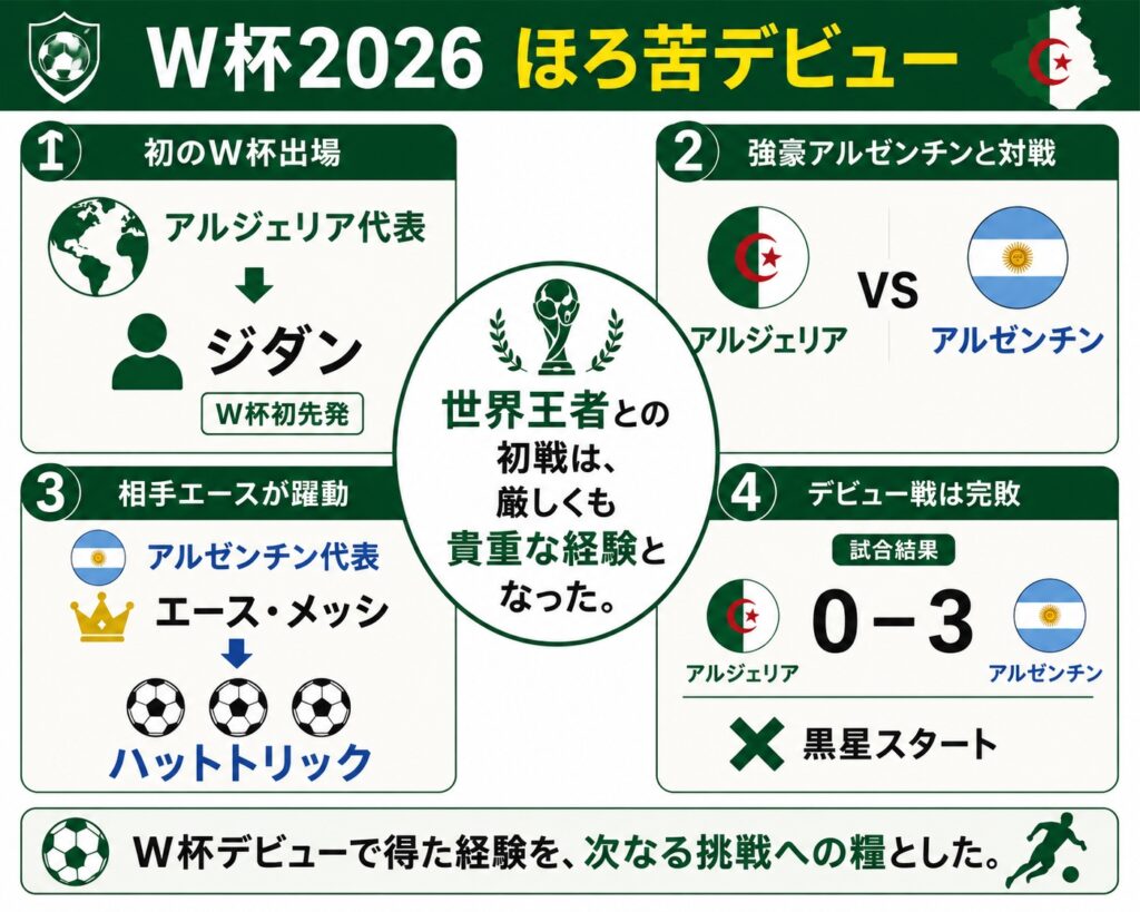 W杯2026 ほろ苦デビュー