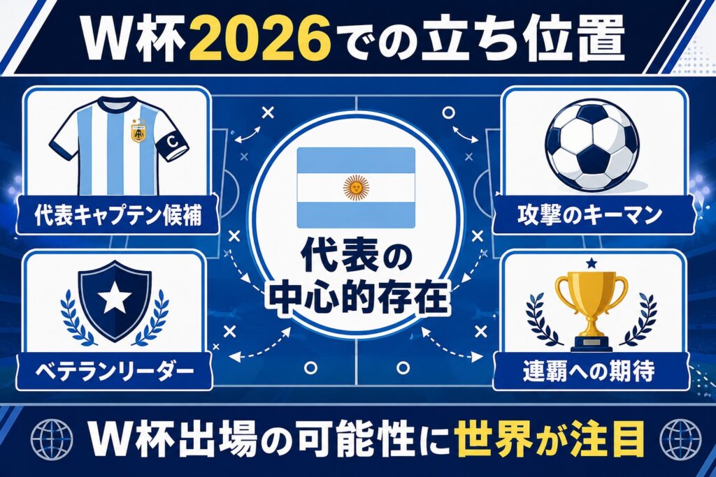 W杯2026 アルゼンチン代表での立ち位置