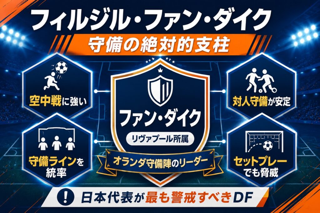 1:フィルジル・ファン・ダイク(守備の絶対的支柱)