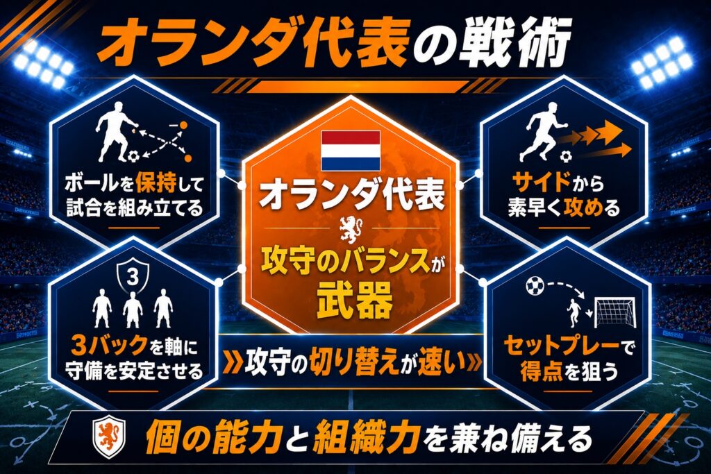 オランダ代表の戦術