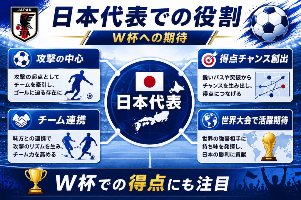 久保建英 日本代表での役割