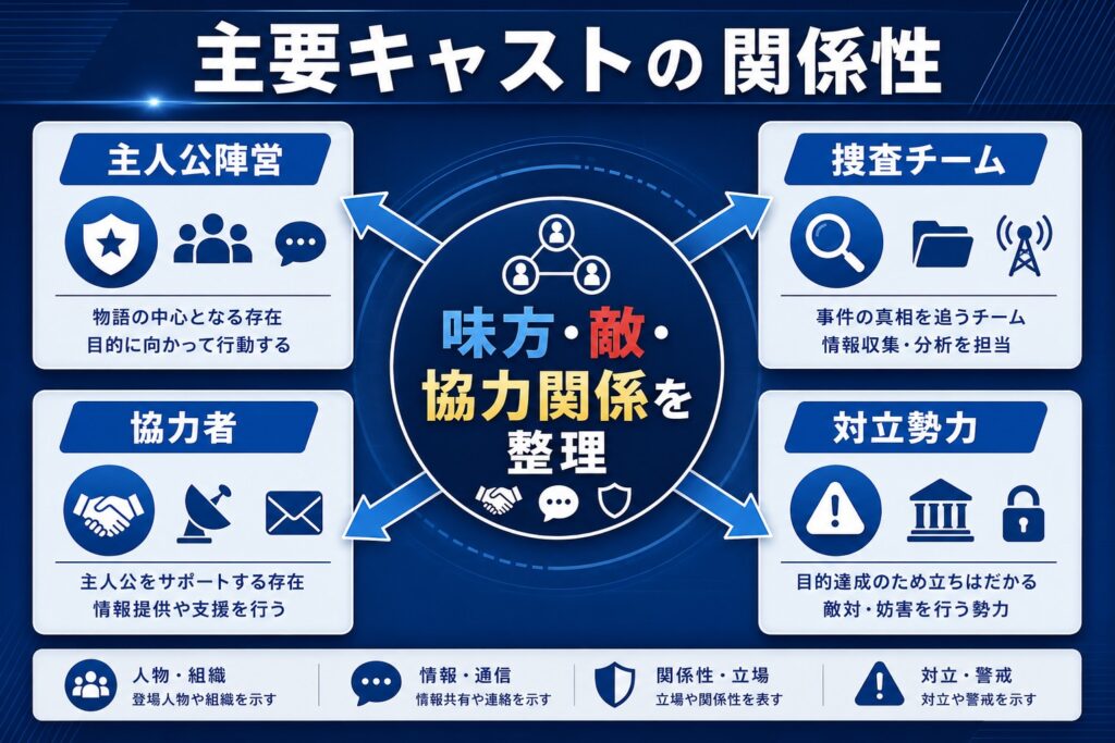 主要キャストの関係性