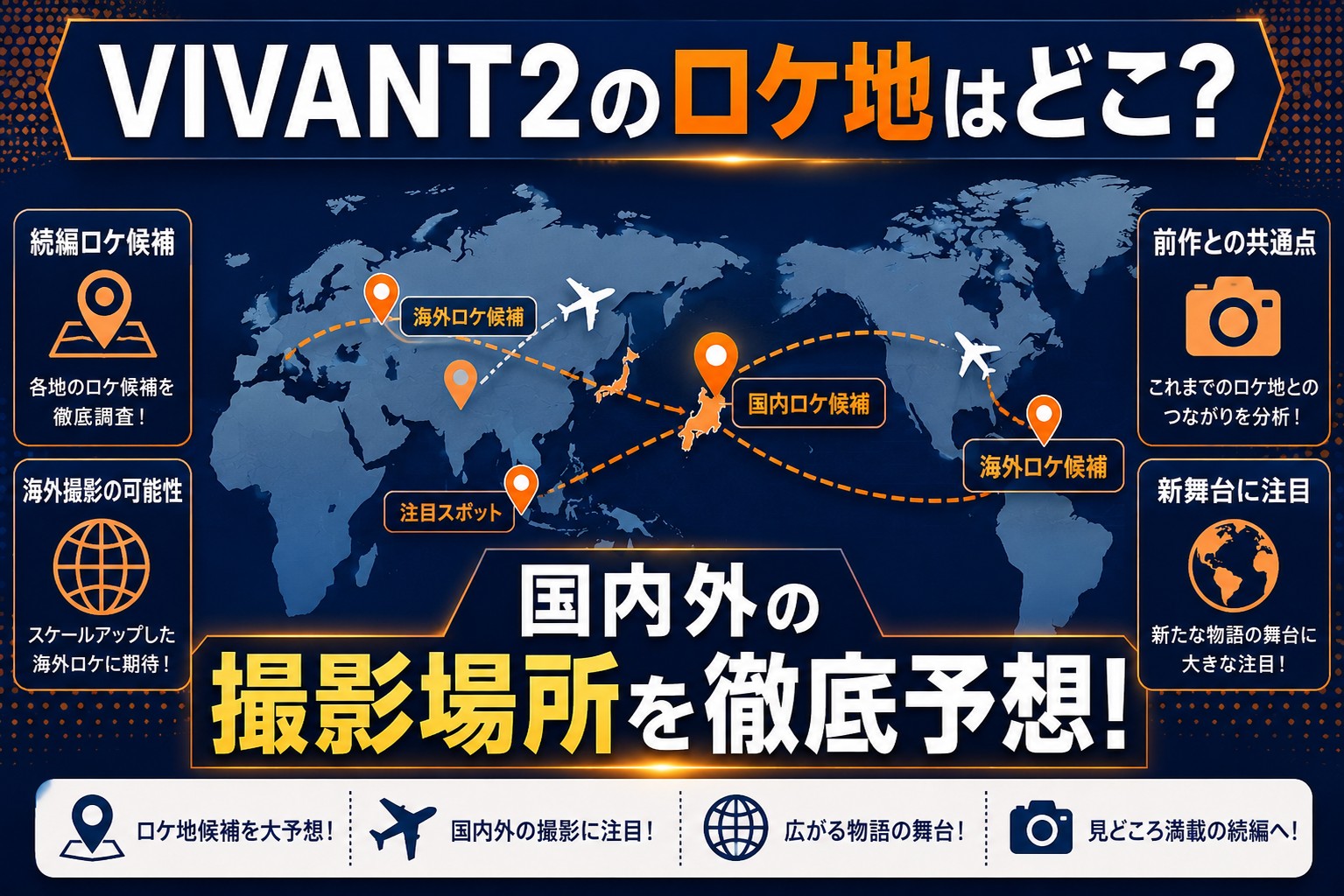 VIVANT2のロケ地はどこ？2026年版・撮影場所を国内外まとめて解説