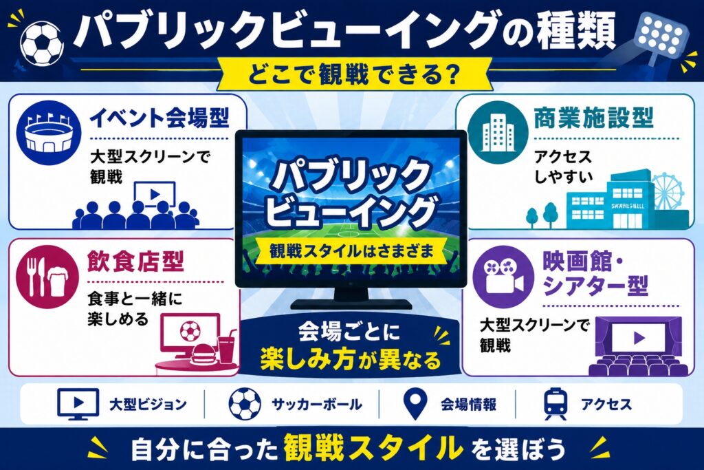 パブリックビューイングの種類