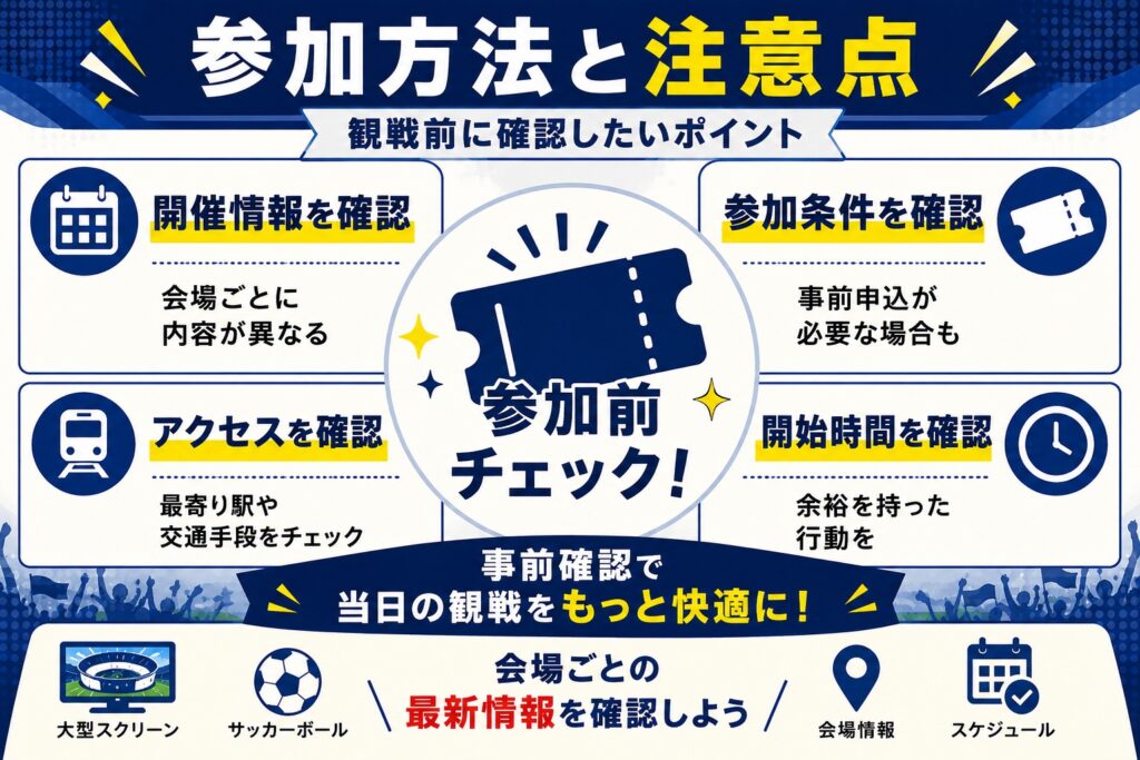 参加方法と注意点