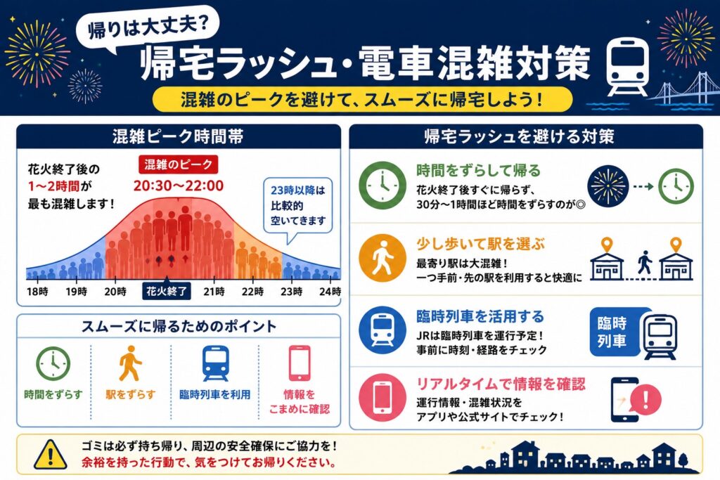 帰りは大丈夫？帰宅ラッシュ・電車混雑対策