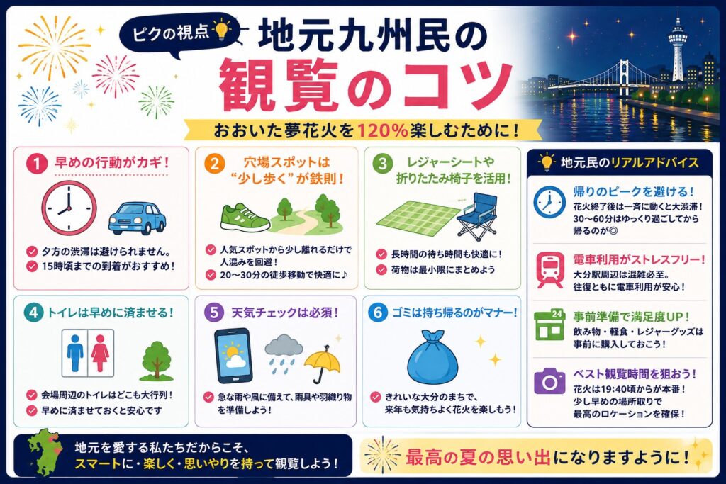 ピクの視点|地元九州民の観覧のコツ