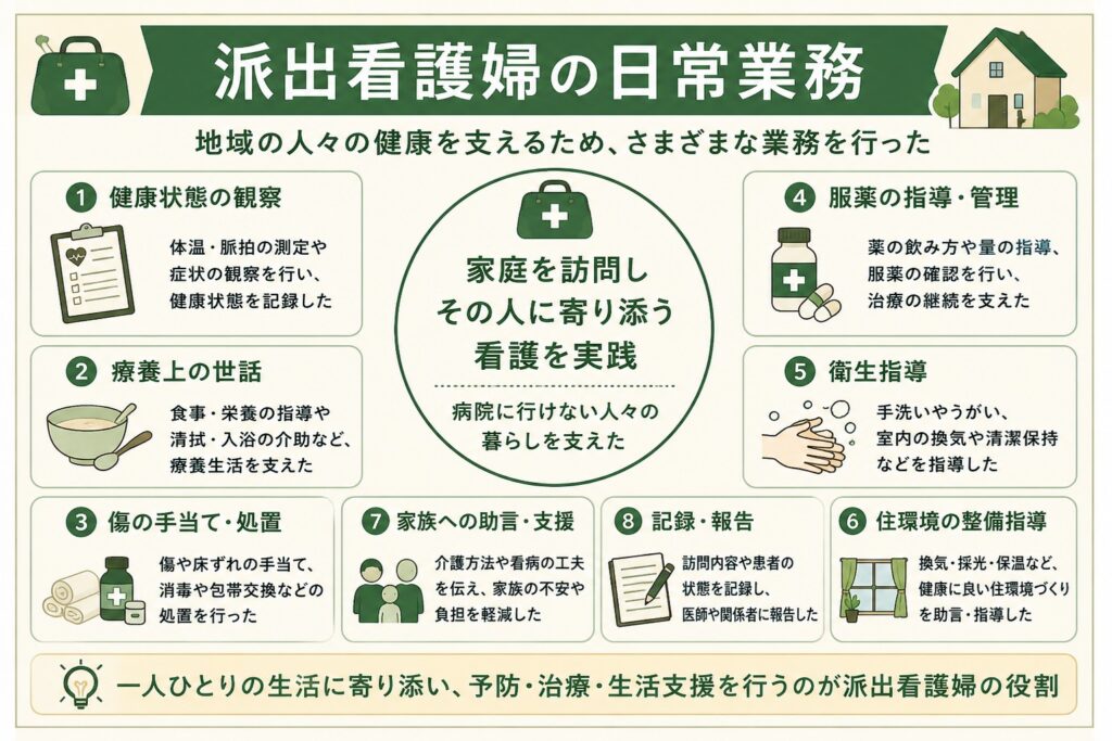 派出看護婦の日常業務