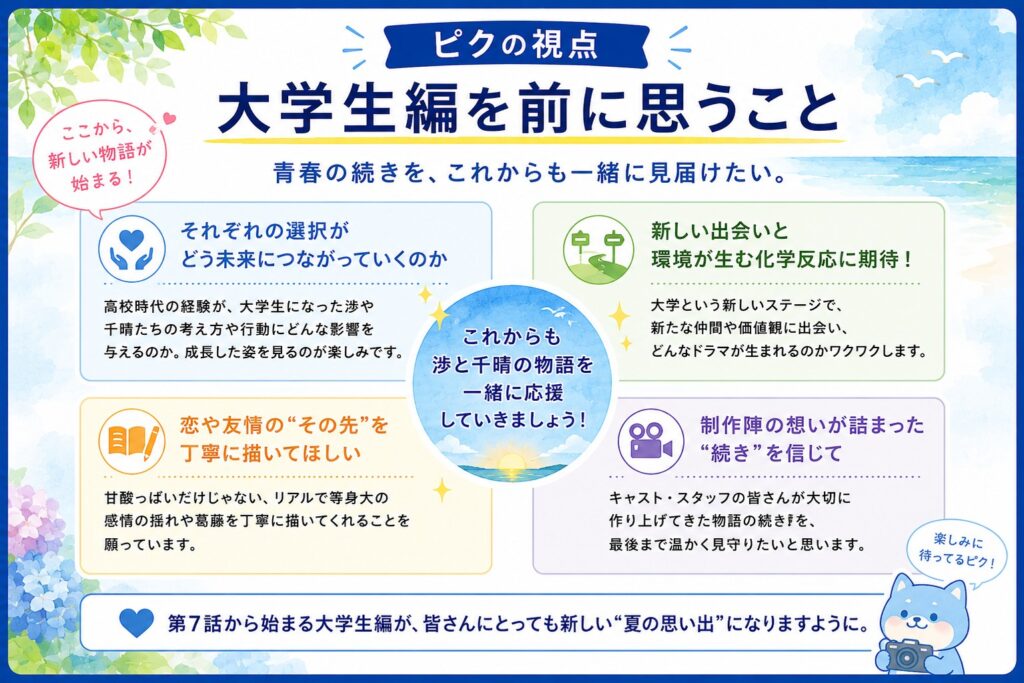 ピクの視点｜大学生編を前に思うこと