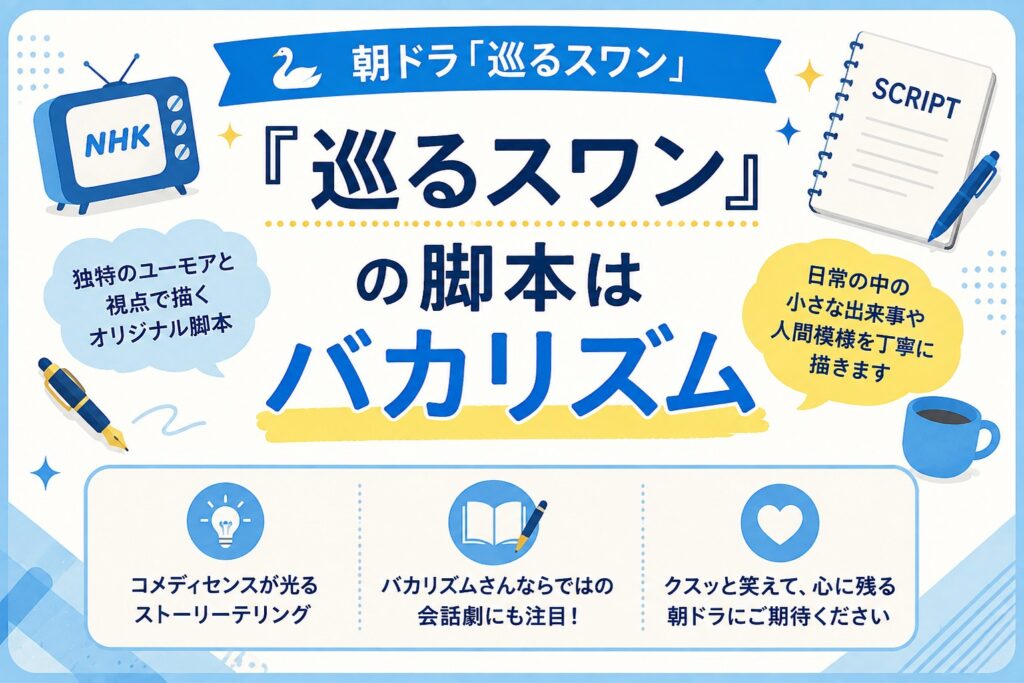 『巡るスワン』の脚本はバカリズム