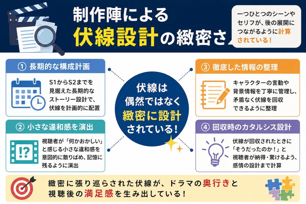 制作陣による伏線設計の緻密さ